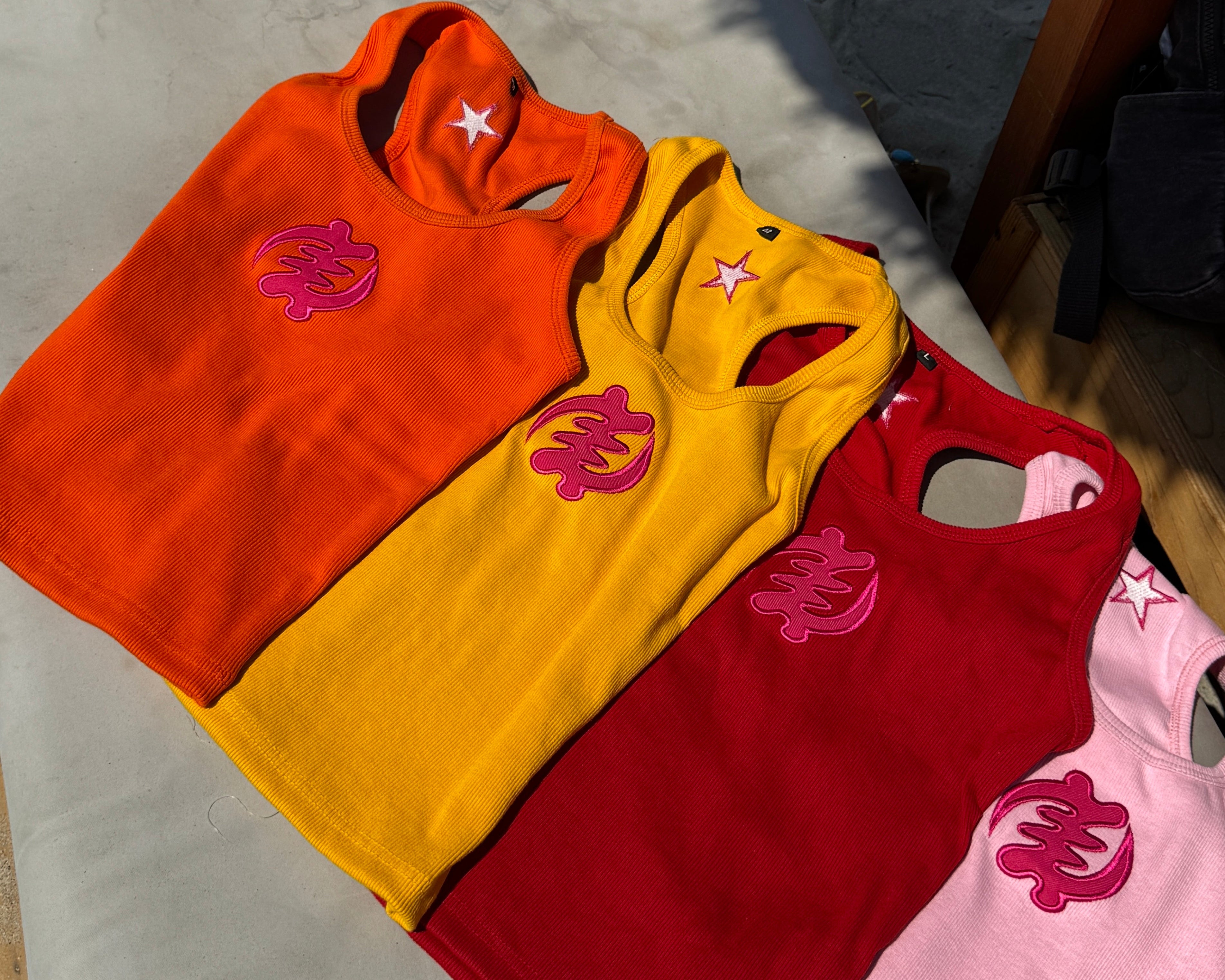 The Sunburst Tank- Pink